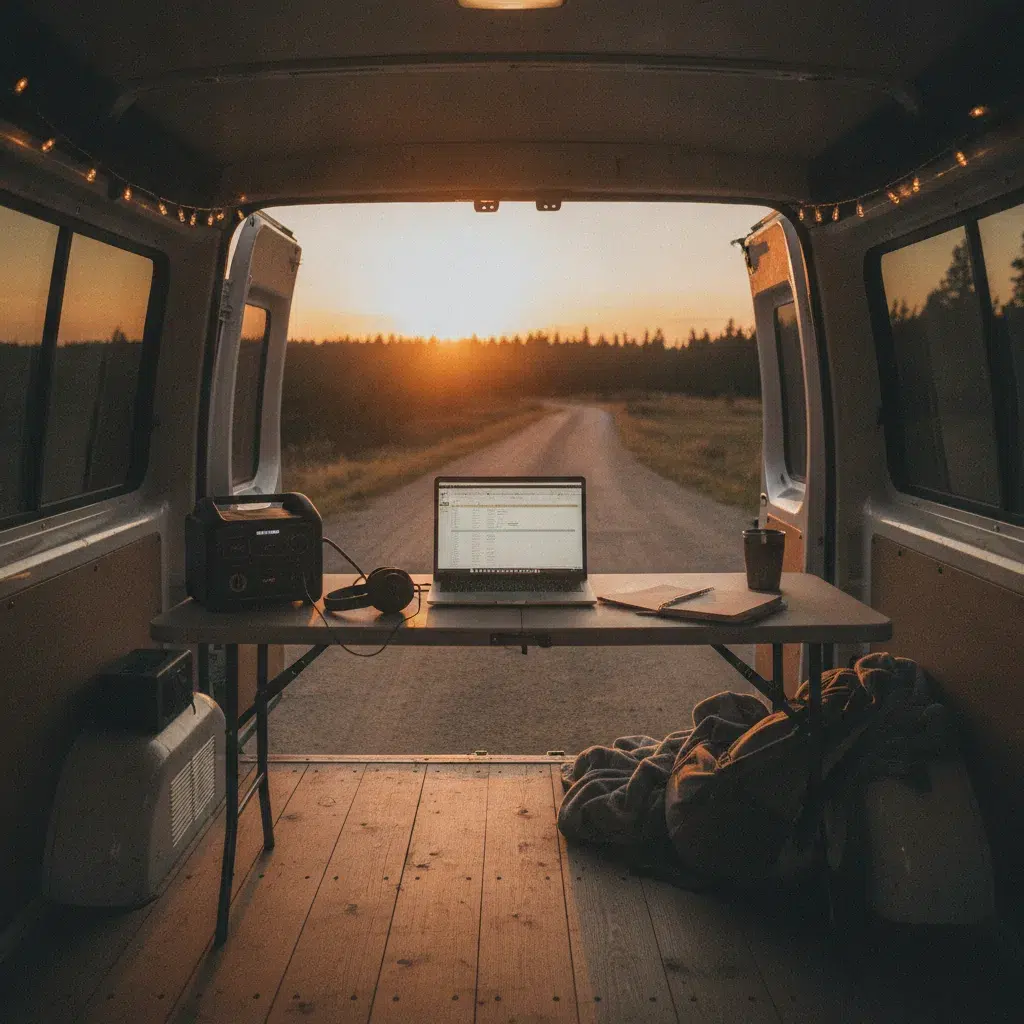van aménagé télétravail nomade