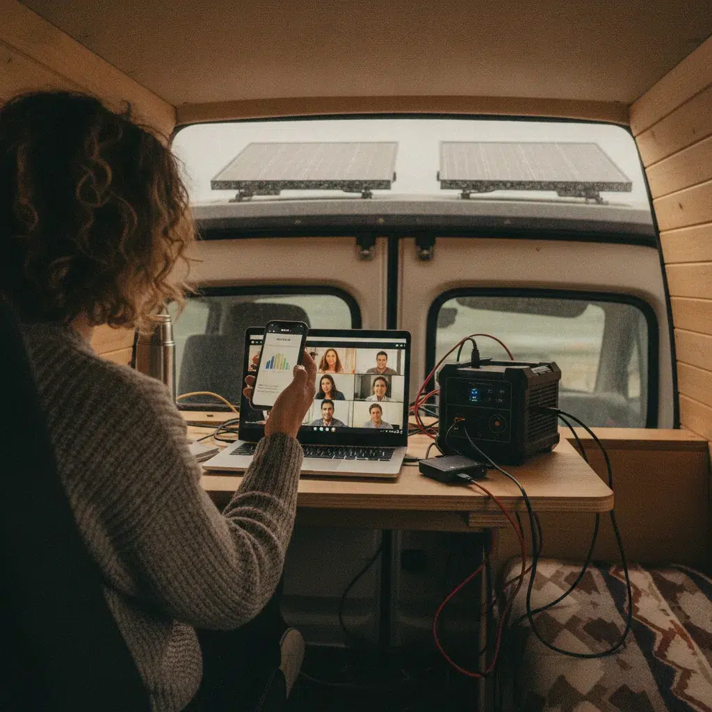 van aménagé télétravail nomade